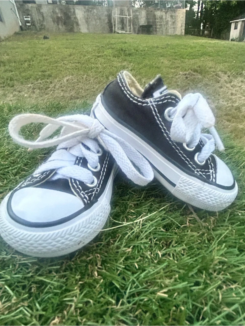 CONVERSE Shoes Baby, Infants Size 2, White & Black